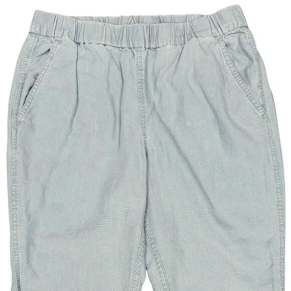 Women's J. CREW Linen/Lyocell Jogger Pull-On Pants Gray | Size 10P - Picture 3 of 9